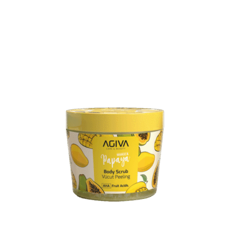 AGIVA MANGO & PAPAYA kūno šveitiklis, 300ml