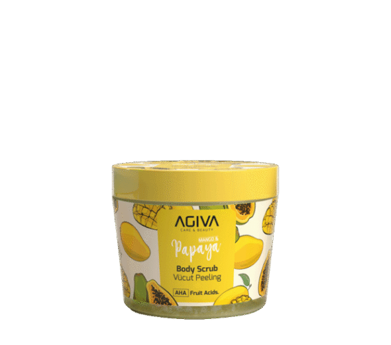 AGIVA MANGO & PAPAYA kūno šveitiklis, 300ml