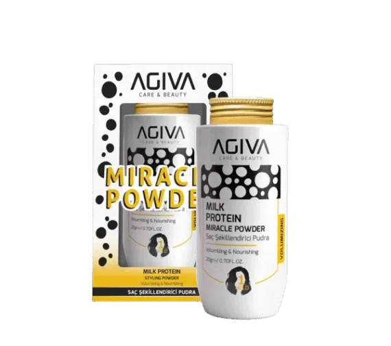 AGIVA MILK PROTEIN apimties suteikianti plaukų pudra, 20g