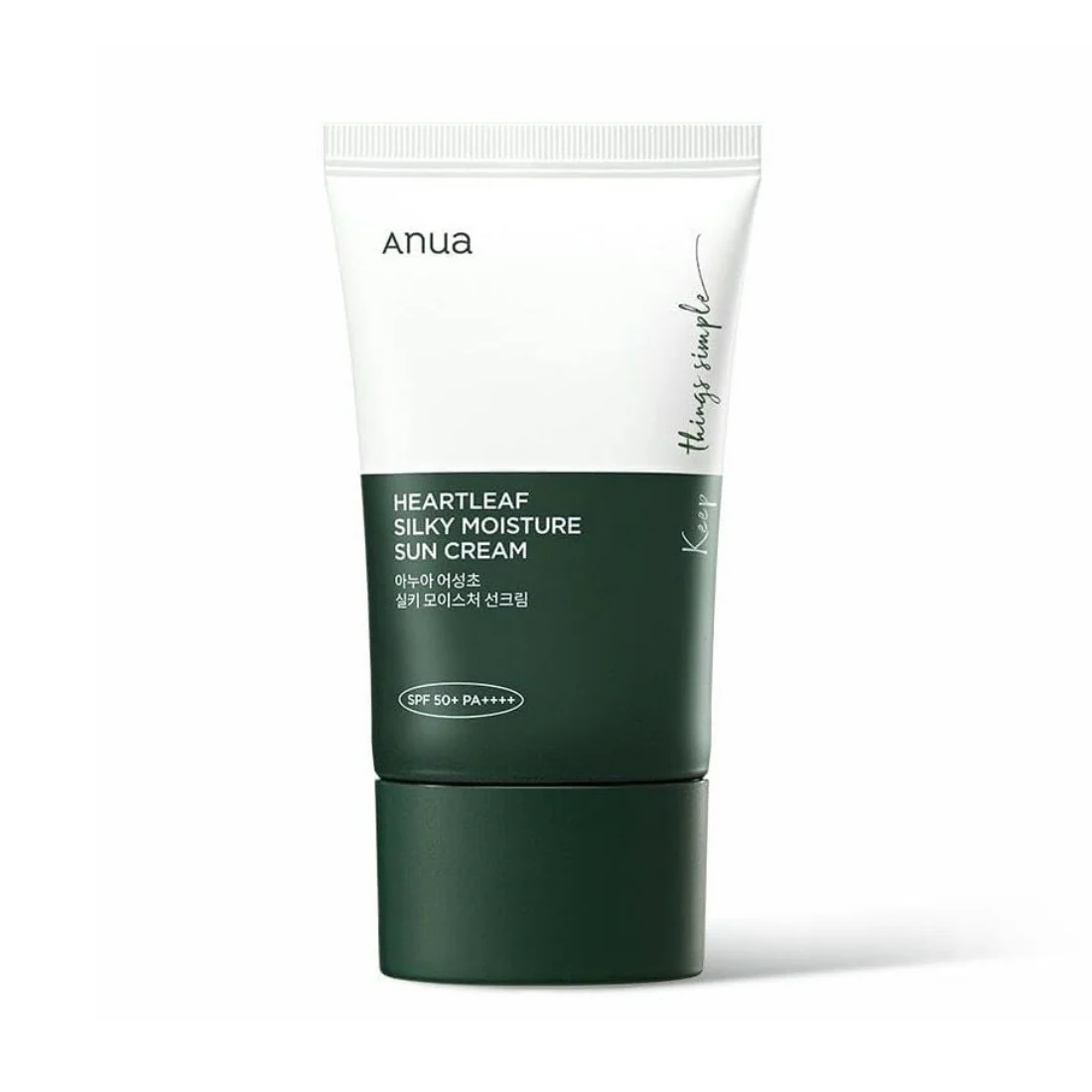 Anua apsauginis kremas nuo saulės Heartleaf Silky Moisture Sun Cream