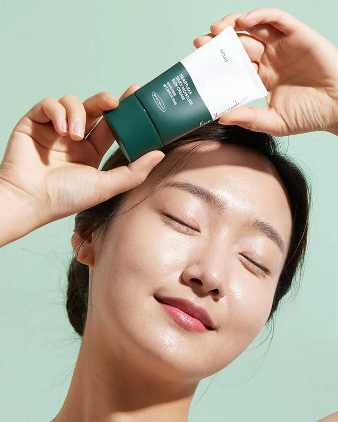 Anua apsauginis kremas nuo saulės Heartleaf Silky Moisture Sun Cream - Image 2