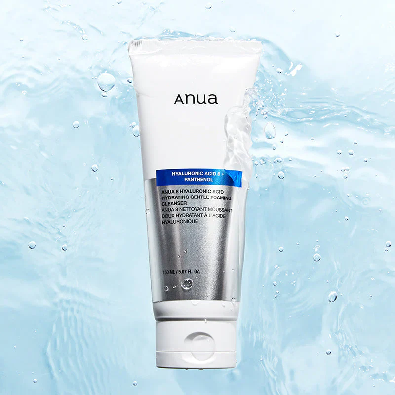 Anua veido prausiklis 8 Hyaluronic Acid Hydrating Gentle Foaming Cleanser - Image 2
