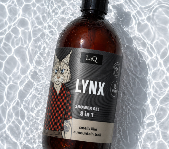 LaQ Dušo gelis 8in1 LYNX – Stebi tyliai, užva…