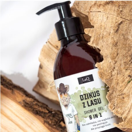 LaQ Dušo gelis 8in1 DZIKUS Z LASU – Miško žvėris, kvapas džentelmeno, 500ml