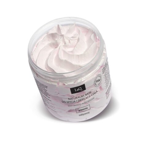 LaQ Kūno prausimosi ir depiliacijos putos PEONY – Švelni oda, pavojingas žavesys, 100g