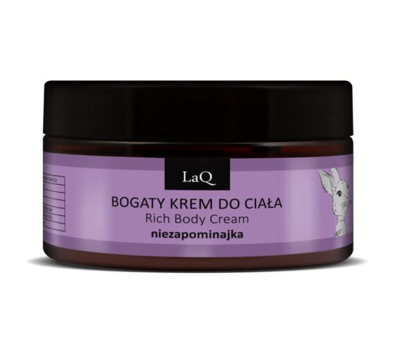 LaQ Kūno kremas FORGET-ME-NOT – Nepamirštama oda, kvapas dar ilgiau, 220g