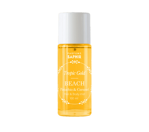 SAPHIR Beach Pistachio & Caramel plaukų ir kūno dulksna, 100 ml