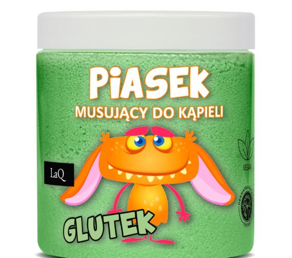 LaQ Putojantis vonios smėlis GLUTEK – Žalia magija tavo vonioje, 210g