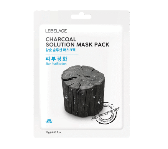 LEBELAGE CHARCOAL SOLUTION MASK PACK 25 g