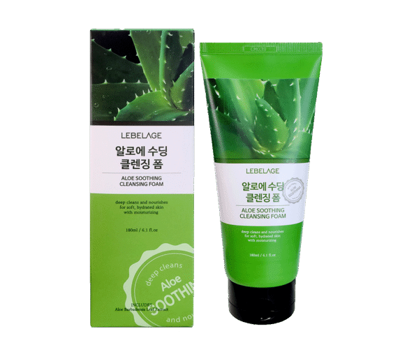 LEBELAGE ALOE SOOTHING CLEANSING FOAM 180 ml
