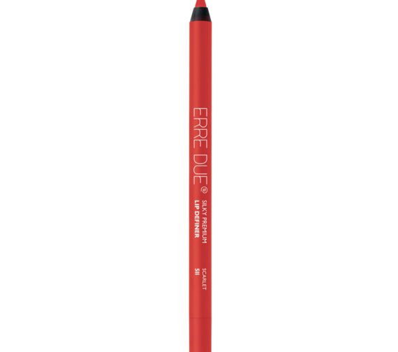 ERRE DUE Ilgalaikis lūpų pieštukas Nr. 511 Scarlet SILKY PREMIUM LIP DEFINER lūpų priemonė