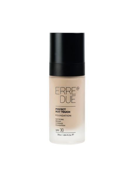 ERRE DUE Matinis makiažo pagrindas PERFECT MAT TOUCH FOUNDATION veido makiažo priemonė