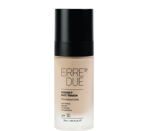 ERRE DUE Matinis makiažo pagrindas PERFECT MAT TOUCH FOUNDATION veido makiažo priemonė
