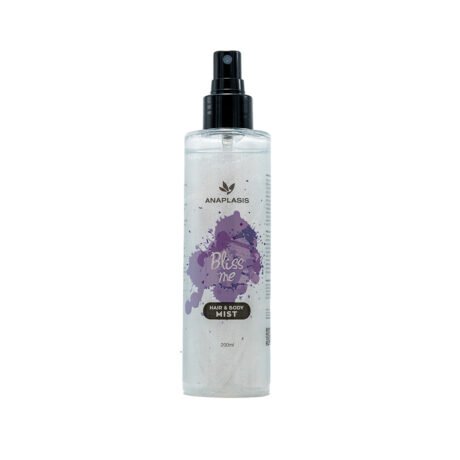 kūno ir plaukų dulksna su blizgučiais HAIR & BODY MIST BLISS ME, 200 ml – ANAPLASIS