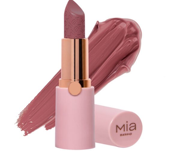 MIA MAKEUP WET FLOW 05 FRENCH TOUCH sodraus spindesio lūpų dažai, 4 g