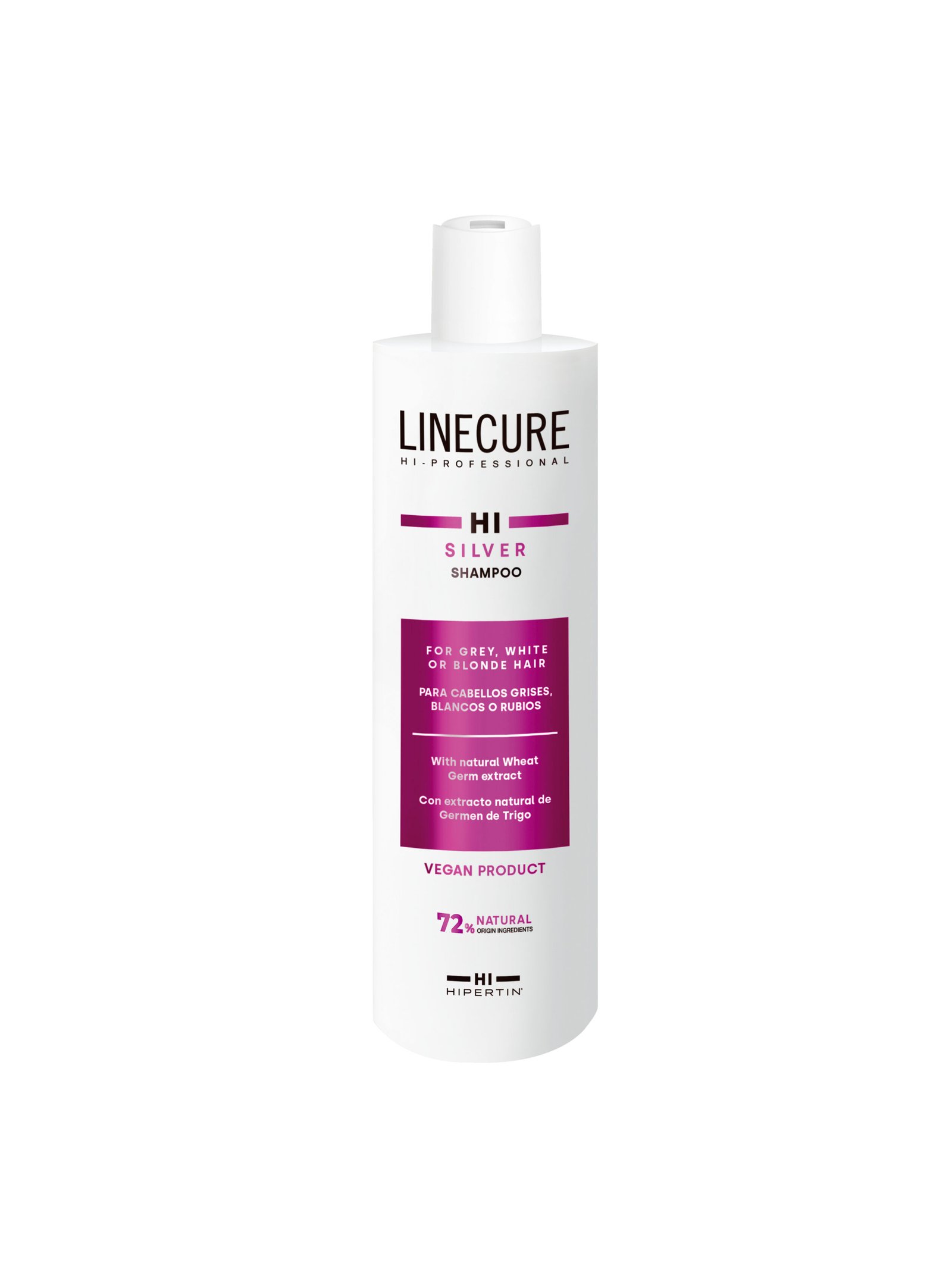 LINECURE HI Silver šampūnas žiliems, baltiems ir šviesintiems plaukams, 300 ml