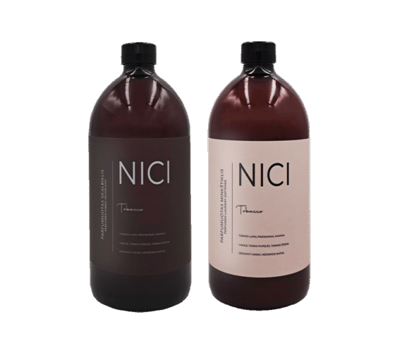 NICI parfumuoto skalbiklio ir minkštiklio rinkinys TOBACCO, 1000 ml + 1000 ml