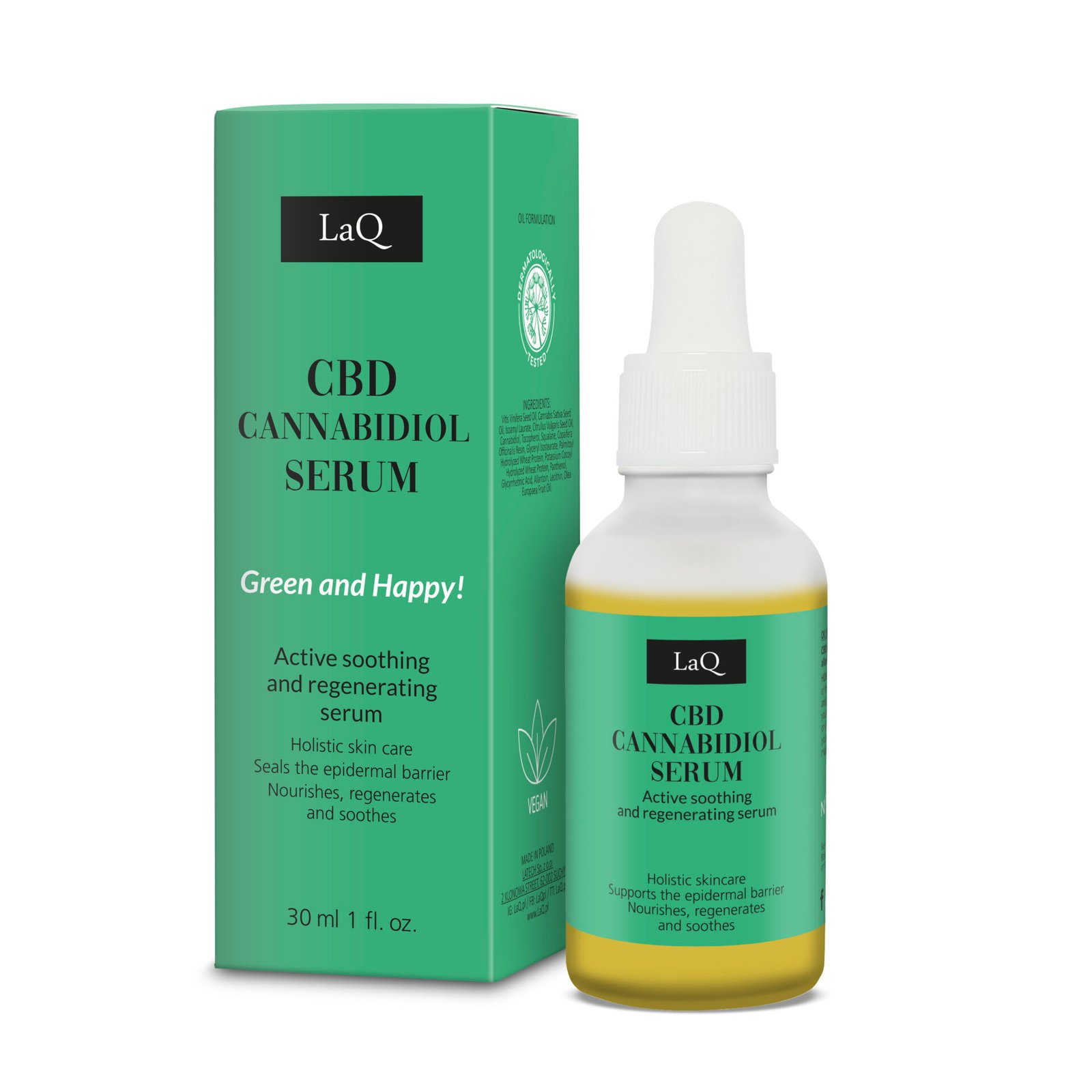 LaQ CBD KANNABIDIOL serumas, 30ml 2