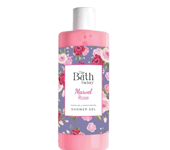 SINOZ THE BATH FACTORY MARVEL ROSE drėkinamasis dušo gelis, 400 ml