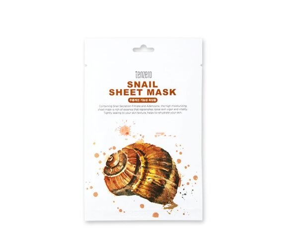 TENZERO lakštinė veido kaukė SNAIL SHEET MASK, 25 ml