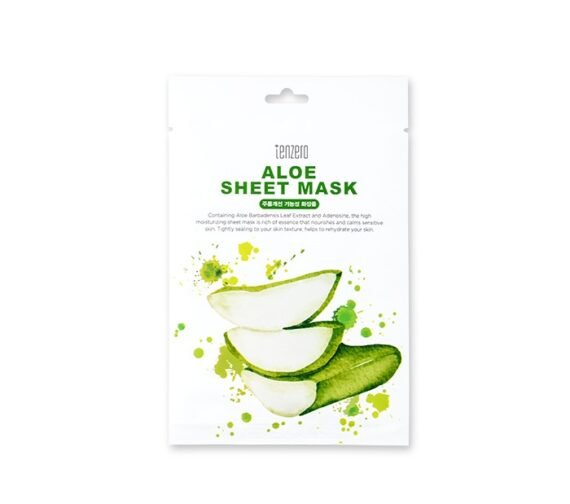 TENZERO lakštinė veido kaukė ALOE SHEET MASK, 25 ml