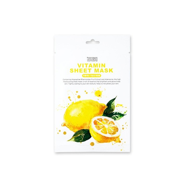 TENZERO lakštinė veido kaukė VITAMIN SHEET MASK, 25 ml