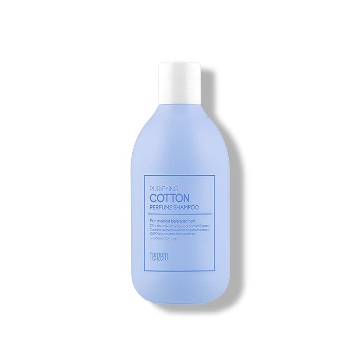 TENZERO valomasis plaukų šampūnas PURIFYING COTTON PERFUME SHAMPOO, 300 ml