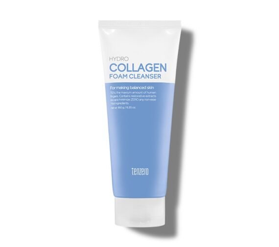 TENZERO drėkinamosios veido putos su kolagenu HYDRO COLLAGEN FOAM CLEANSER, 180 g
