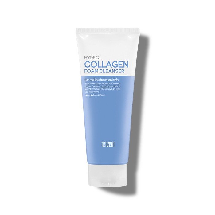 TENZERO drėkinamosios veido putos su kolagenu HYDRO COLLAGEN FOAM CLEANSER, 180 g