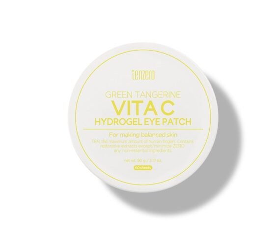 TENZERO skaistinantys paakių padeliai su vitaminu C, GREEN TANGERINE VITA C HYDROGEL EYE PATCH, 90 g (60 vnt)