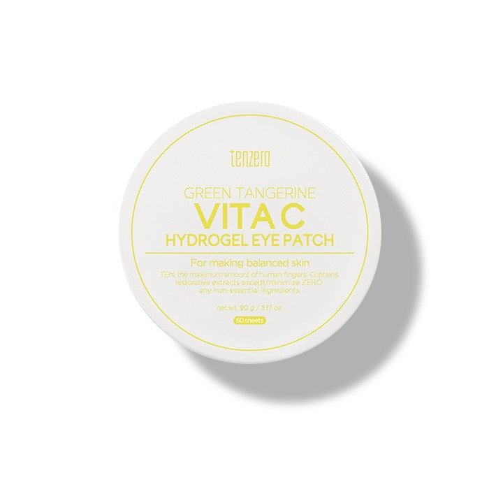 TENZERO skaistinantys paakių padeliai su vitaminu C, GREEN TANGERINE VITA C HYDROGEL EYE PATCH, 90 g (60 vnt)