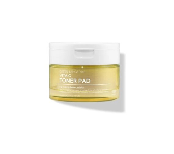 TENZERO skaistinantys veido toniko padeliai su vitaminu C, GREEN TANGERINE VITA C TONER PAD, 160 g (70 vnt)