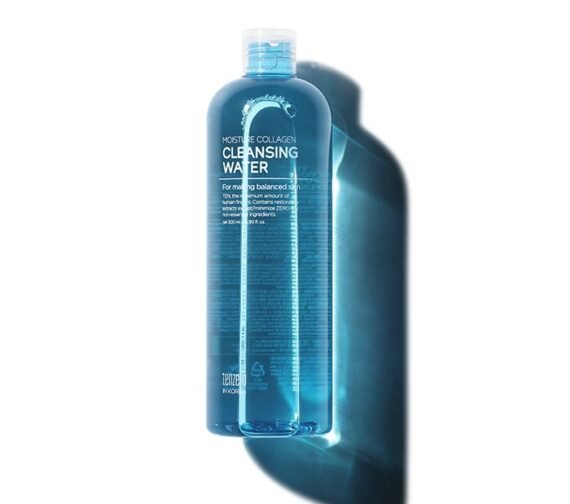 TENZERO valomasis vanduo veidui su kolagenu MOISTURE COLLAGEN CLEANSING WATER, 500 ml