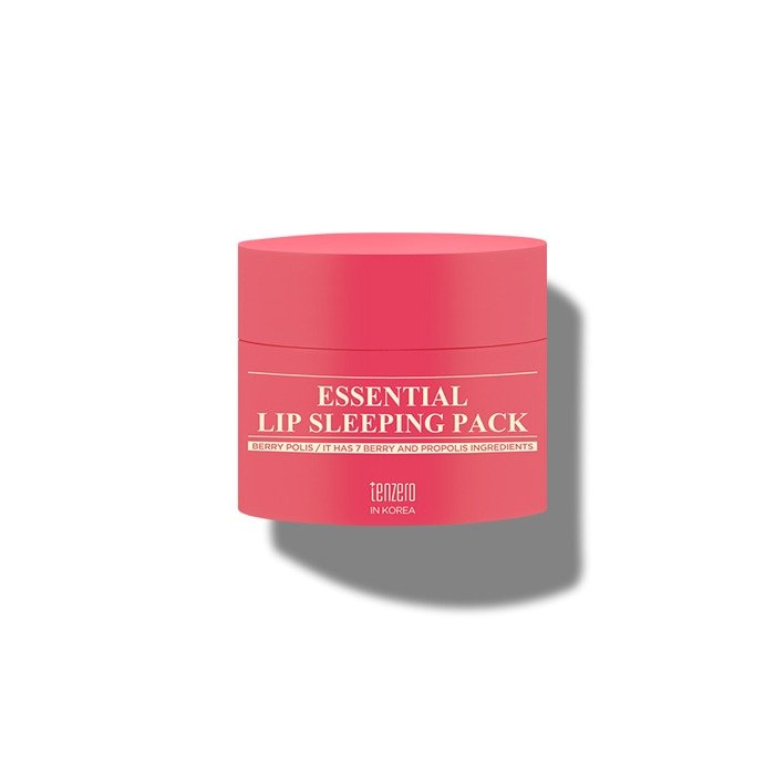 TENZERO naktinė lūpų kaukė ESSENTIAL LIP SLEEPING PACK BERRY POLIS, 15 g