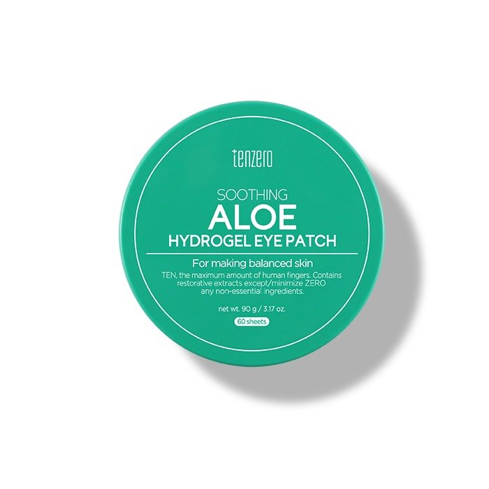TENZERO raminamieji paakių padeliai su alaviju SOOTHING ALOE HYDROGEL EYE PATCH, 90 g (60 vnt)