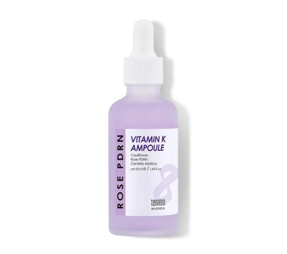 TENZERO atkuriamoji veido ampulė ROSE PDRN VITAMIN K AMPOULE, 50 ml