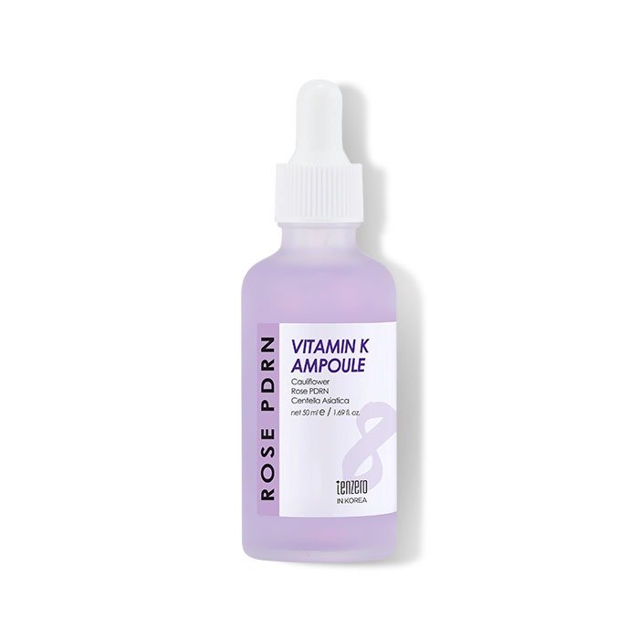 TENZERO atkuriamoji veido ampulė ROSE PDRN VITAMIN K AMPOULE, 50 ml