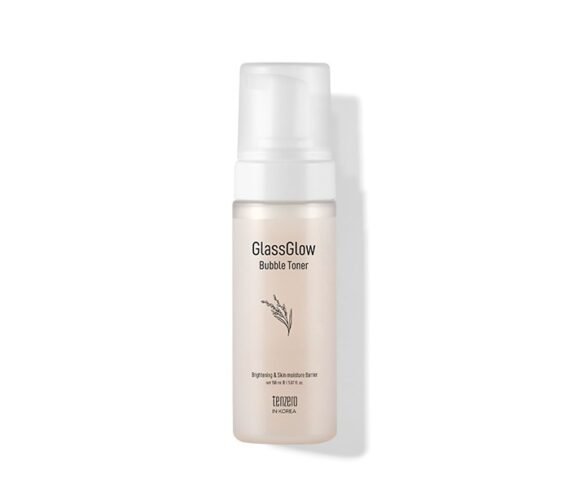 TENZERO švytėjimo suteikiantis, putojantis veido tonikas GLASSGLOW BUBBLE TONER, 150 ml