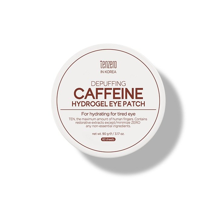 TENZERO paburkimą mažinantys paakių padeliai su kofeinu DEPUFFING CAFFEINE HYDROGEL EYE PATCH, 90 g (60 vnt)