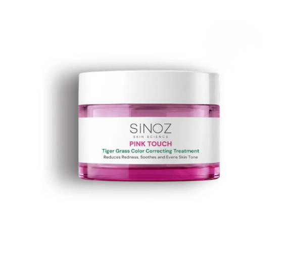 SINOZ PINK TOUCH odos atspalvį vienodinantis veido kremas šviesiai odai, 15 ml