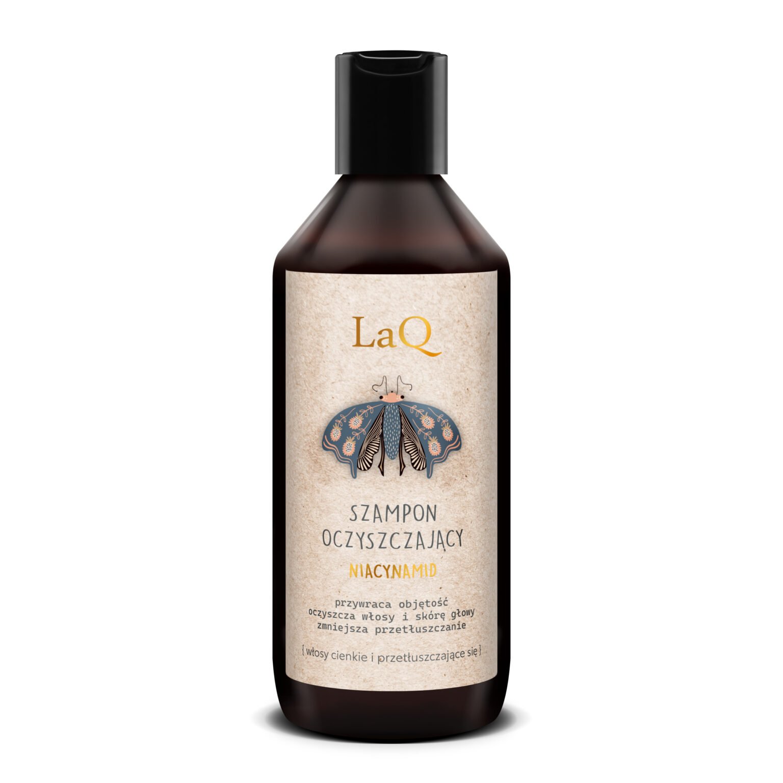 LaQ NIACINAMIDE valomasis šampūnas su niacinamidu riebiems plaukams, 300 ml
