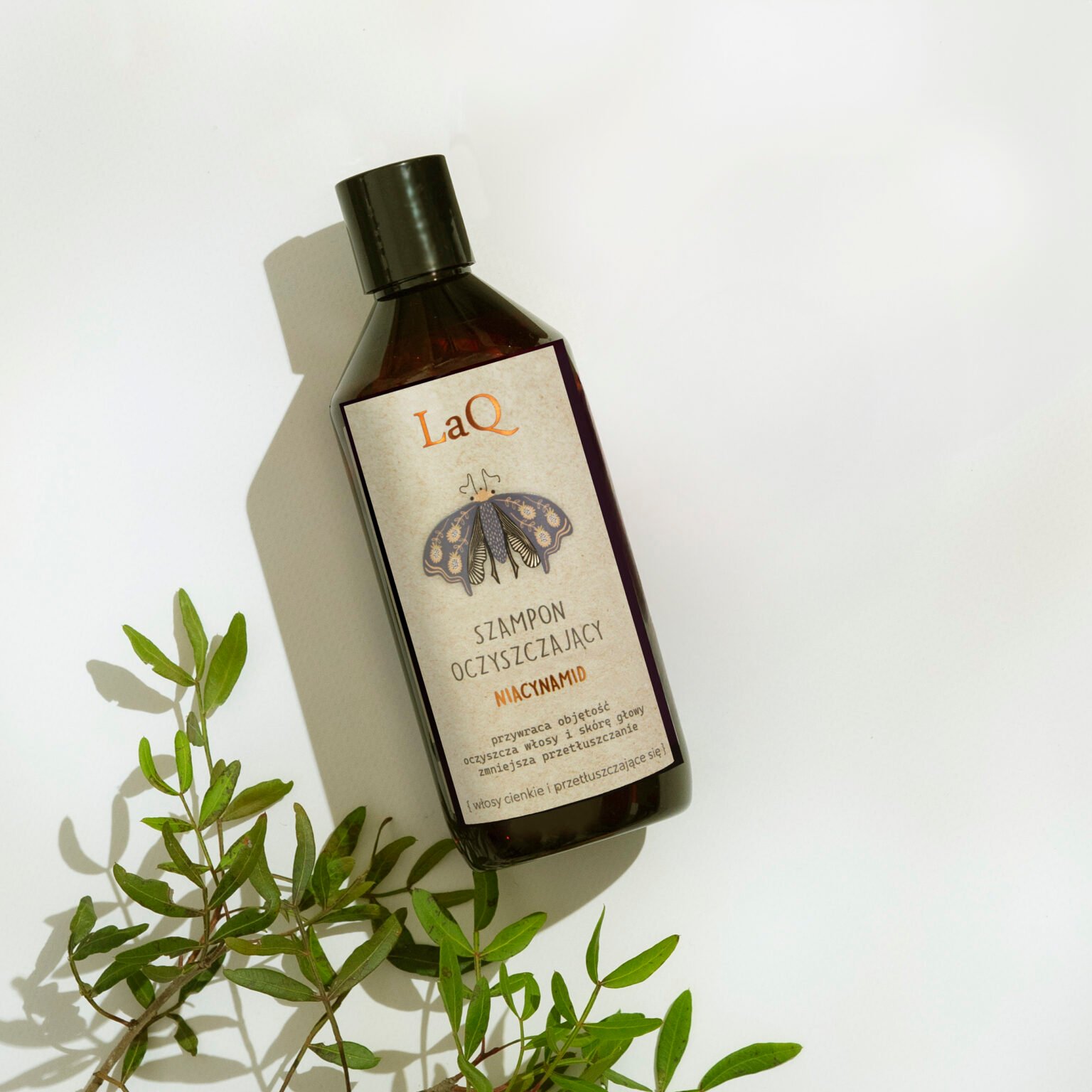 LaQ NIACINAMIDE valomasis šampūnas su niacinamidu riebiems plaukams, 300 ml - Image 2