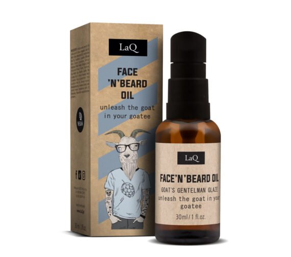 LaQ GOAT Face'N' Beard Oil black 30ml kosmetikos priemonė, 30ml