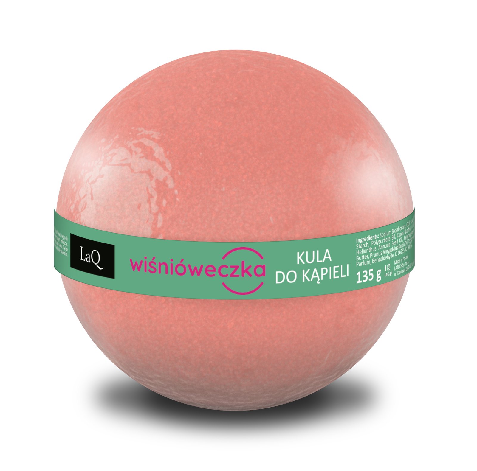 LaQ CHERRY PIE putojanti vonios bomba su vyšnių aromatu, 135 g
