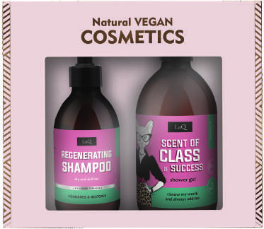 LaQ MAGNOLIA dovanų rinkinys: dušo gelis 500 ml + šampūnas 300 ml