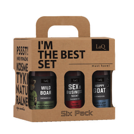 LaQ MULTIPACK dovanų rinkinys: WILD BOAR + SEX & BUSINESS + HOPPY GOAT + THE BULL + RICKY ROCK + THE ULTIMATE BOSS, 6 x 100 ml
