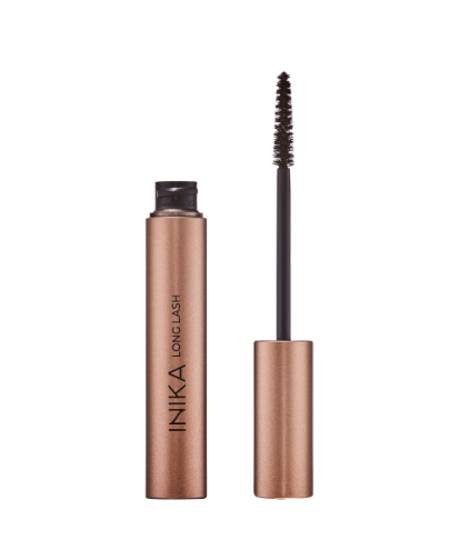 INIKA Organic ilginamasis veganiškas blakstienų tušas black, 8 ml
