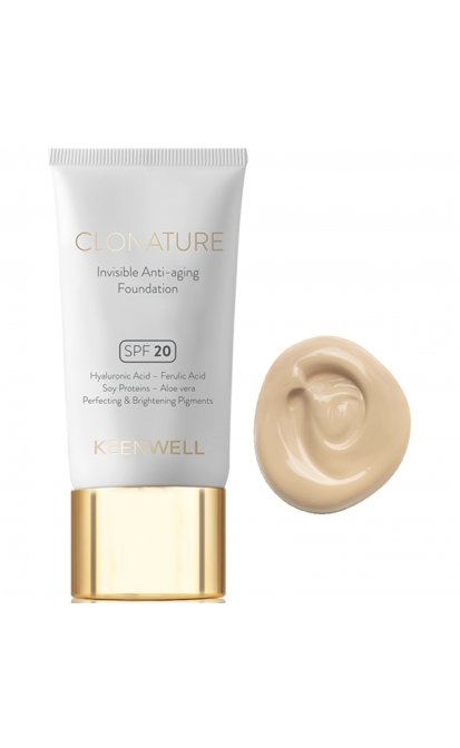 Keenwell clonature jauninantis makiažo pagrindas spf20, 30 ml (nr.1)