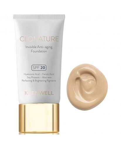 Keenwell clonature jauninantis makiažo pagrindas spf20, 30 ml (nr.2)