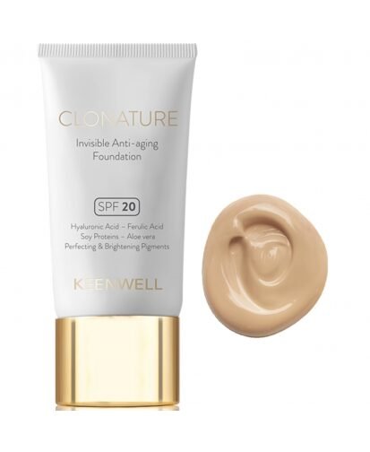 Keenwell clonature jauninantis makiažo pagrindas spf20, 30 ml (nr.4)